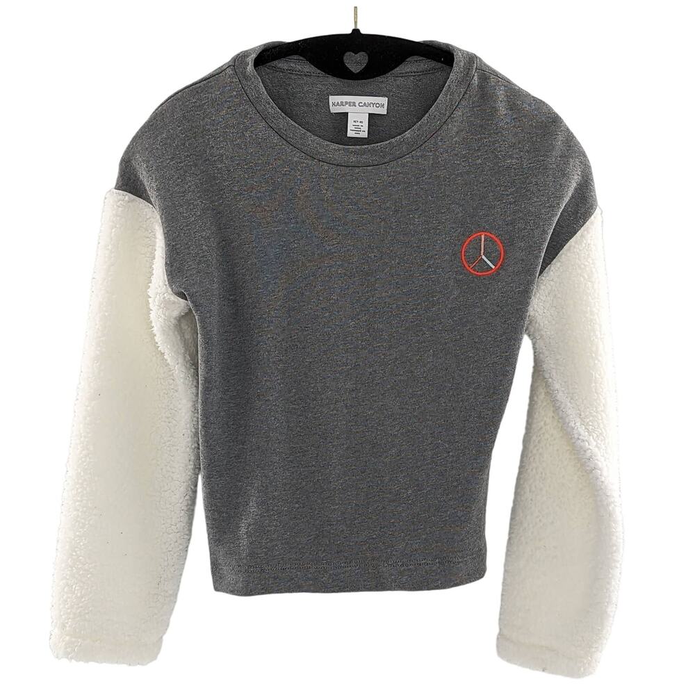 Girls Peace Pullover Top by Harper Canyon